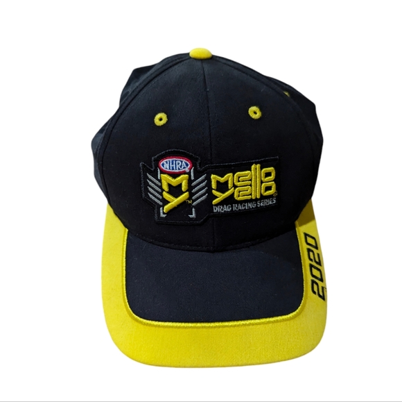 NWOT Yellow Mello Drag Racing NHRA Cotton Baseball Trucker Hat OS - Picture 7 of 7